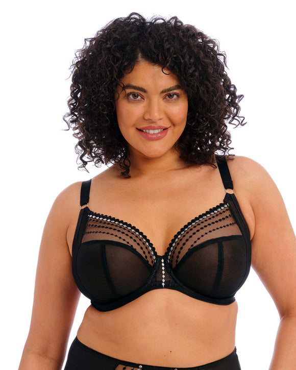 Faith Moulded Plunge Bra - Black