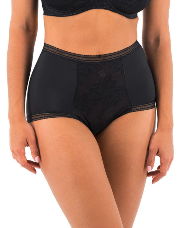 Le-Buste-Australia-FL102352-Fantasie-Fusion-Lace-High-Waist-Brief-Black-Front