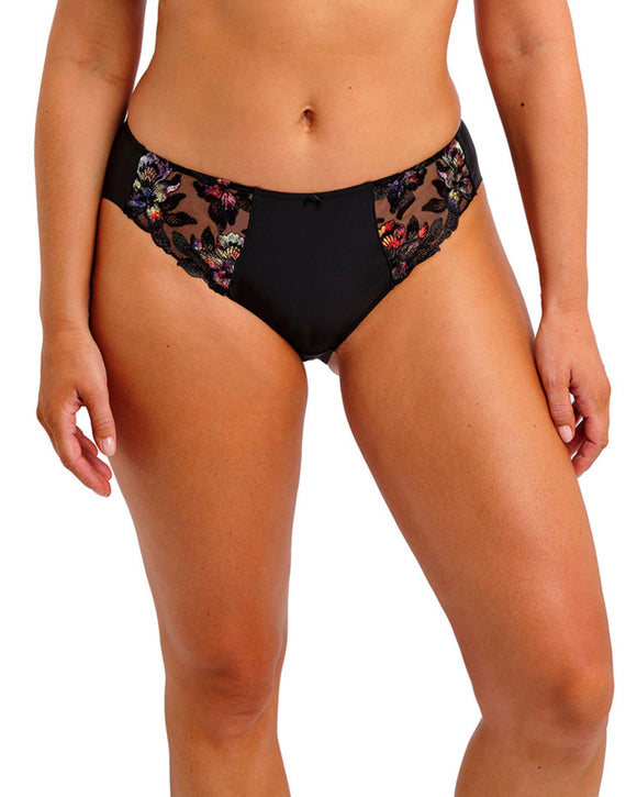 Fantasie Magdalena Brief in Noir made for the curvier woman front view