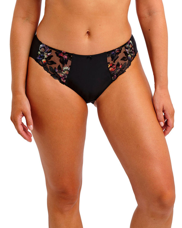 Fantasie Magdalena Brief in Noir made for the curvier woman front view