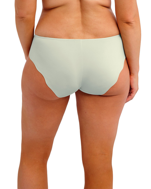 Magdalena brief made for the curvy busty woman in vintage green view from back