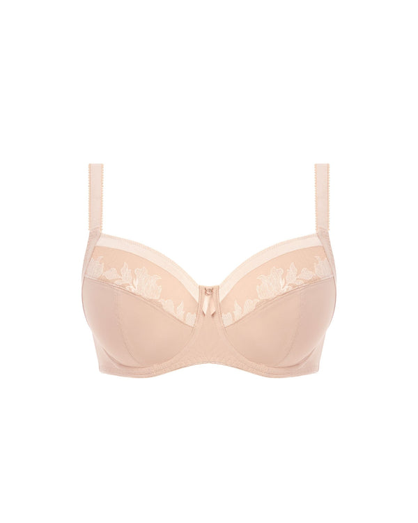 For busty women with side support illusion natural beige ghost view