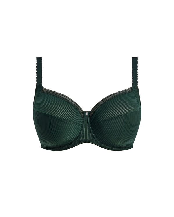 Fantasie Fusion Full Cup Side Support Bra in Evergreen made for the curvier woman with a big bust ghost