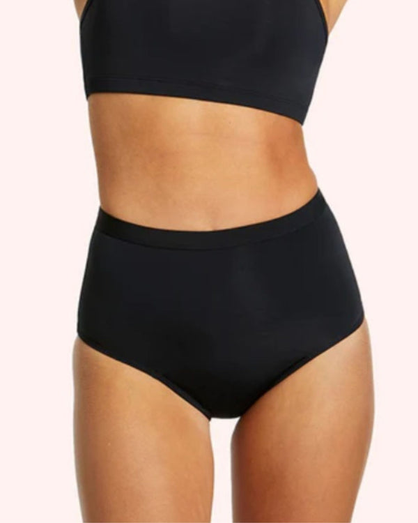 Le-Buste-Australia-LLSWADFBHS-Love-Luna-Period-Swim-Bikini-Full-Brief-Black-Front