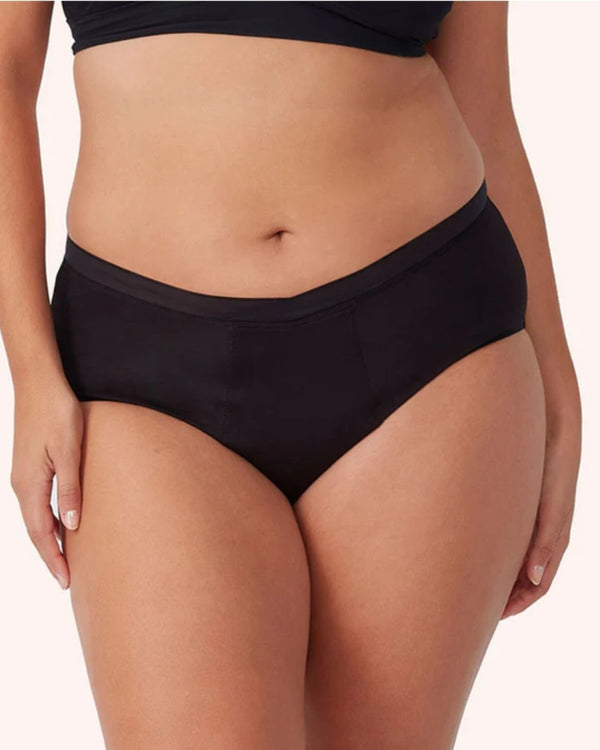 Le-Buste-Australia-LLUWPBHWB-Love-Luna-Period-Bamboo-High-Waist-Brief-Black-Front