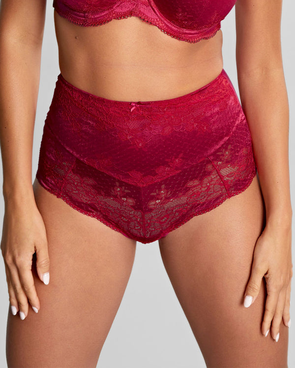 Le-Buste-Australia-Panache-7254-Clara-High-Waist-Brief-Orchid-Red-Front