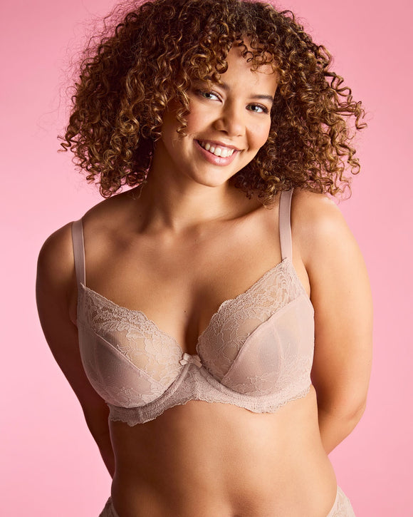 Panache Ana Plunge Bra the Perfect Small Back Large Bust Bra in Vintage 