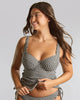 Gingham Iris Tankini made for curvy women with fuller busts front