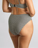 Black and White Gingham Midi Brief made for curves