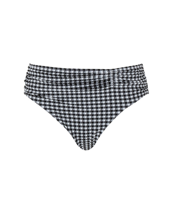 Black and White Gingham Midi Brief made for curves