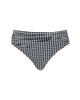Black and White Gingham Midi Brief made for curves