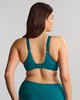 Scultpresse Bliss Full Cup Bra in Teal made for fuller bust curvy women back view