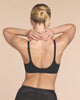 Back Appeal seamless bra in Black made for busty curvy women Back View
