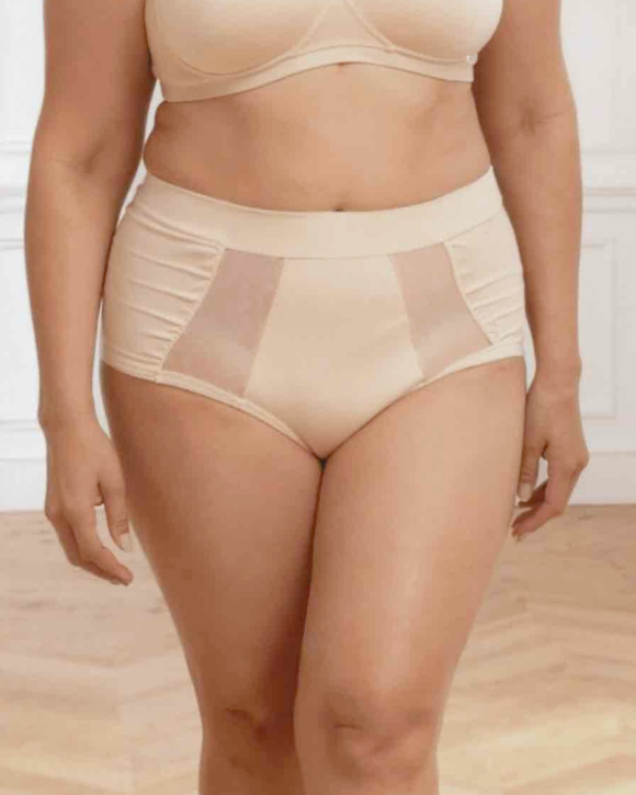 Incontinence full briefs for fuller body women for everyday fresh beige 