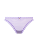 Freya Spotlight high leg brief in violet spot mesh ghost image