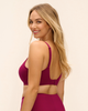 Fantasie Evolution Comfort side support bra in ruby red with side view