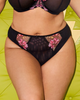 Teagan High Leg Brief in Rainbow, made for curves