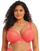 Elomi Matilda Plunge Bra is made for the curvy woman with a full bust now in sunset orange front biew