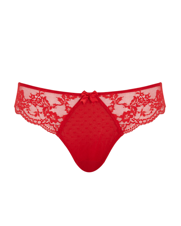 Panache Heidi Brazilian: Ruby Red made for curves