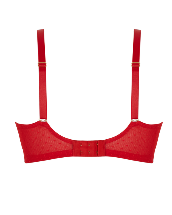 Panache Heidi Plunge Bra: Ruby Red made for curves 