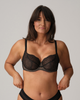 Prima Donna Sophora Balcony Bra in Black, made for curves