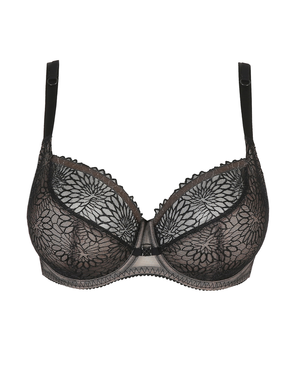 Prima Donna Sophora Balcony Bra in Black, made for curves