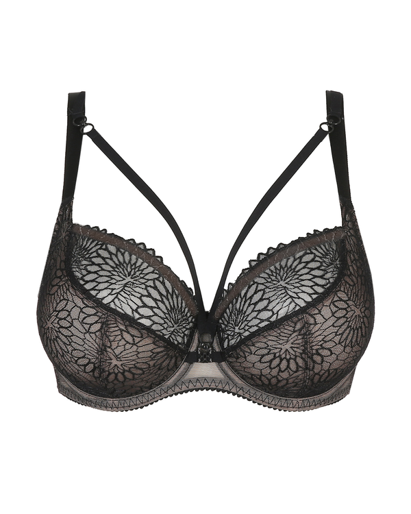 Prima Donna Sophora Balcony Bra in Black, made for curves