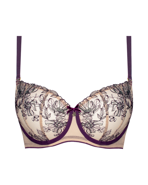 Samanta Silvia Bra in Aubergine, made for curves