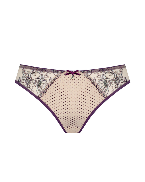 Samanta Silvia Thong in Aubergine, made for curves