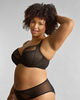 Sculptresse Ella Plunge Black Sequin Bra is made for curves