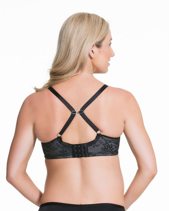 Cake Lingerie Waffles Spacer Plunge Bra Cinnamon Black