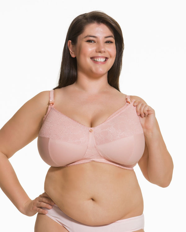 Cake Lingerie Tea Wireless Nursing Bra Blush