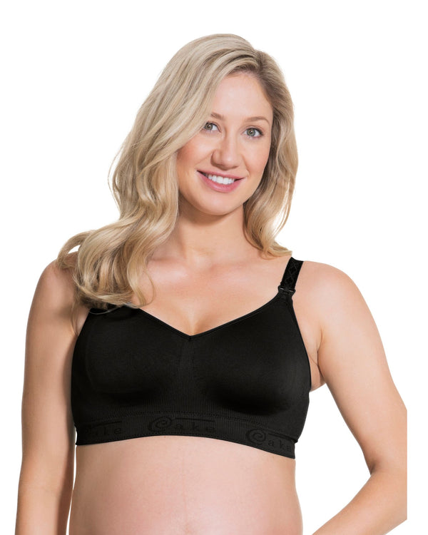 Cake Lingerie Sugar Candy Seamless Wirefree Nursing Bra Black