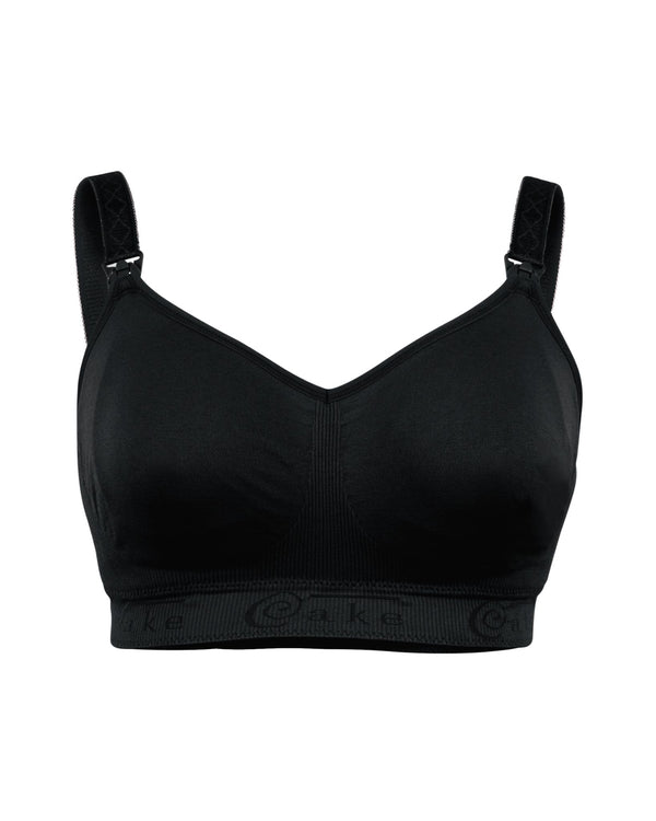 Cake Lingerie Sugar Candy Seamless Wirefree Nursing Bra Black