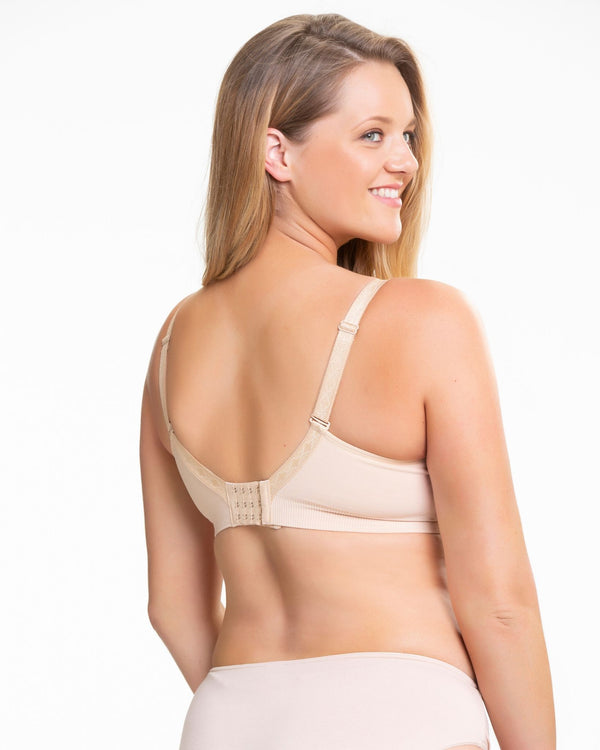Cake Lingerie Sugar Candy Seamless Wirefree Nursing Bra Nude