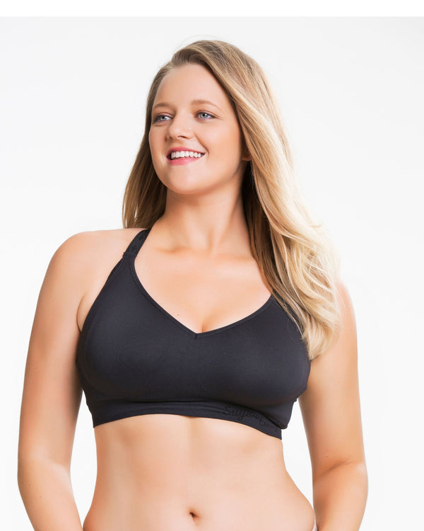 Cake Lingerie Sugar Candy Seamless Wirefree Everyday Bra Black