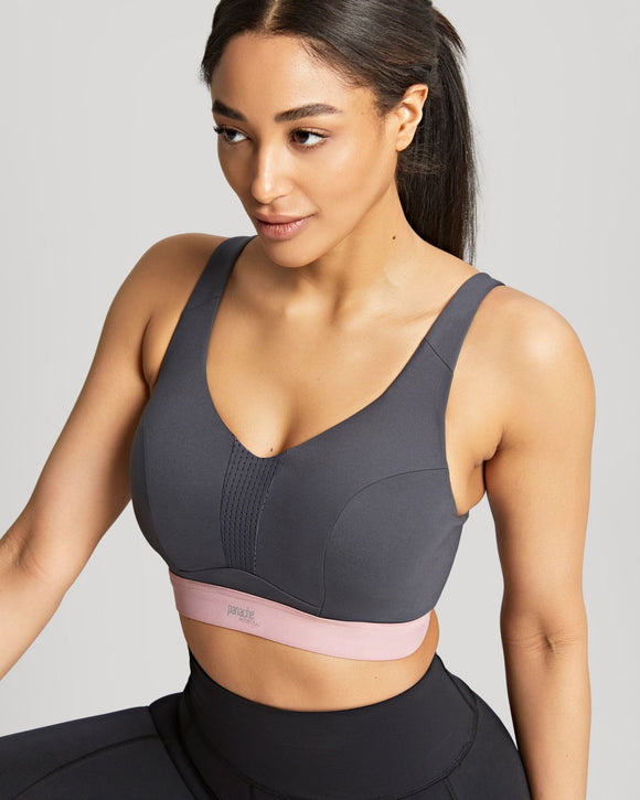 Le-Buste-Australia-5022-Panache-Sports-Non-Padded-Underwire-Sports-Bra-Charcoal-Pink-Front
