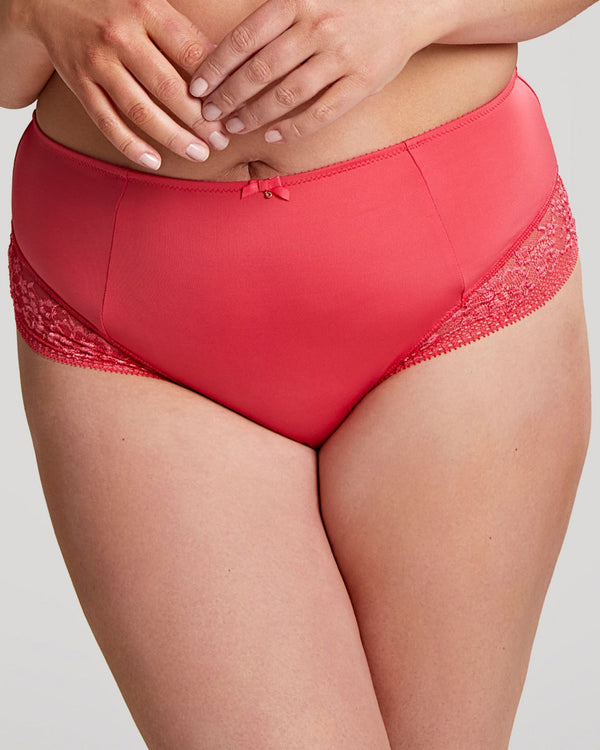 Le-Buste-Australia-9582-Sculptresse-Roxie-High-Waist-Brief-Hot-Coral-Pink-Red-Front