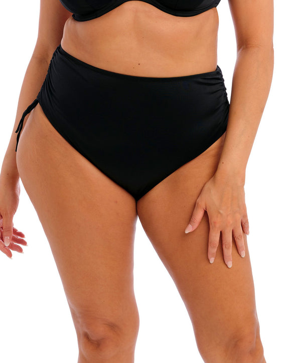 Le-Buste-Australia-ES7287-Elomi-Plain-Sailing-High-Waist-Adjustable-Bikini-Brief-Black-Front