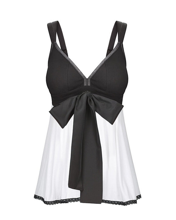 My Cup Runneth Over Swing It Sister Top Ice White