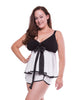 My Cup Runneth Over Swing It Sister Top Ice White