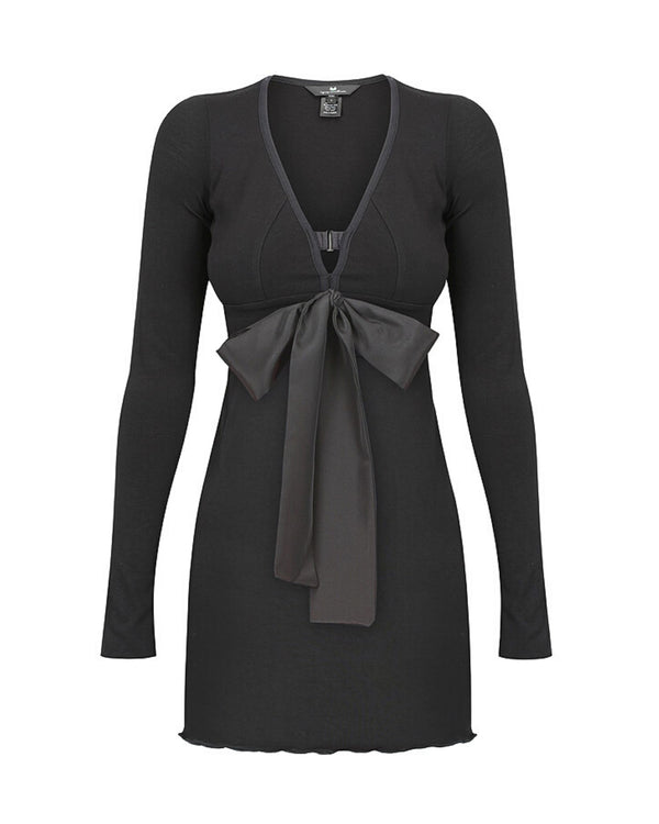 My Cup Runneth Over The Siren Long Sleeve Top Dress Black Ink