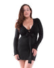 My Cup Runneth Over The Siren Long Sleeve Top Dress Black Ink